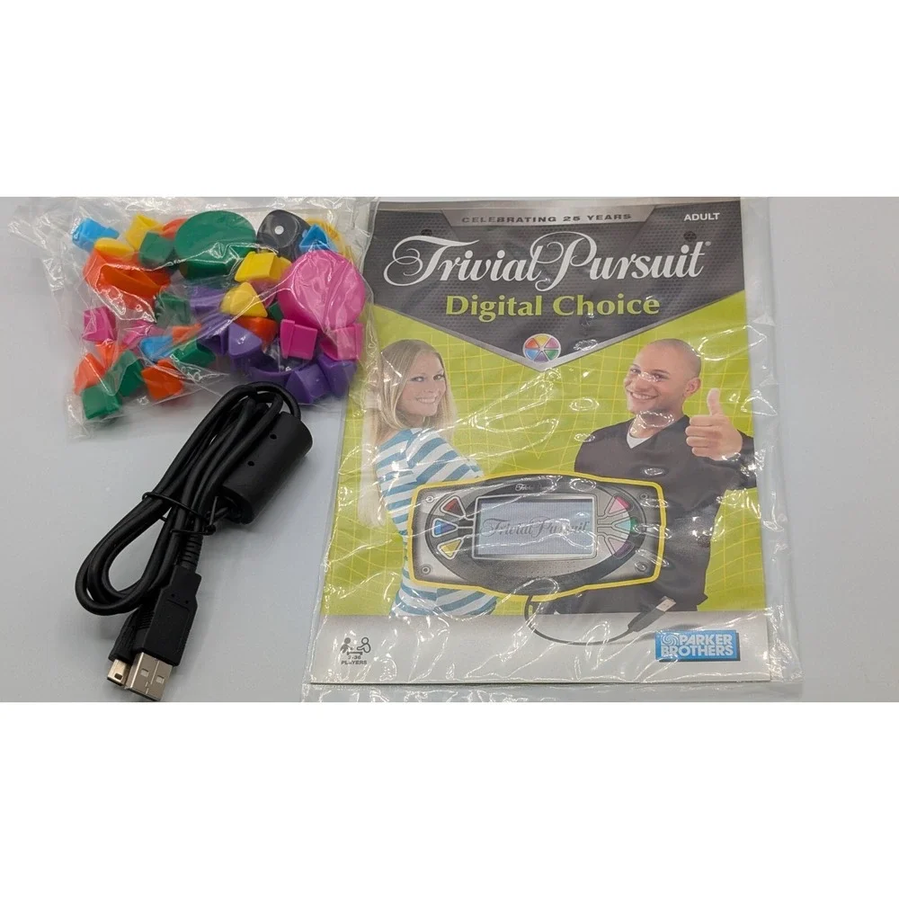Trivial Pursuit Digital Choice Replacement Unit With Manual & Game Pieces